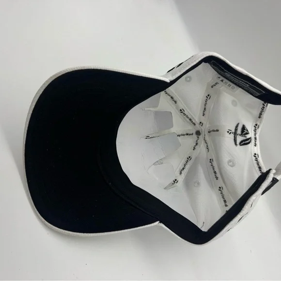 NWT. TaylorMade R11 golf hat is a white adjustable baseball cap - Picture 5 of 5